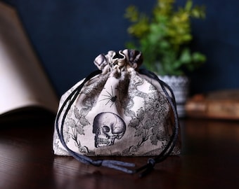 Occult small dice bag | ttrpg gift | dnd gift | coin pouch | token storage | bag of holding | board game | table top