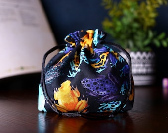 Frog Dice Bag | Cotton TTRPG, DND Gift