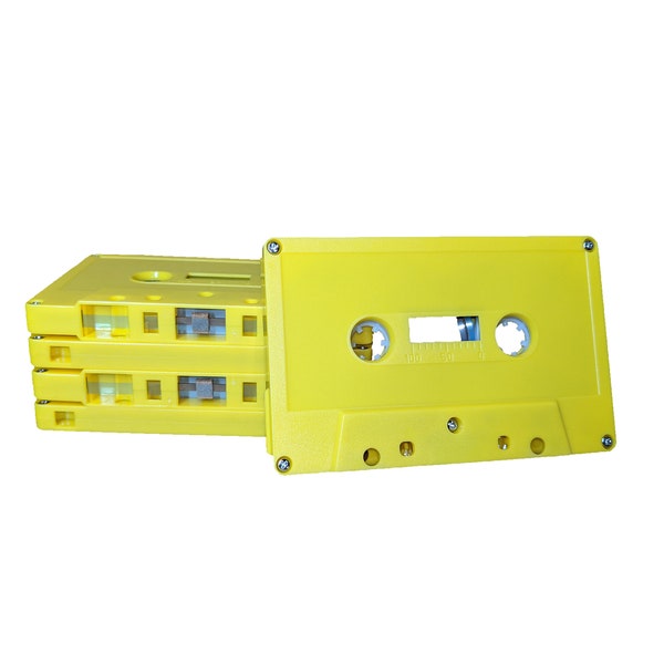 Cassette Tape Shells C-ZERO Vintage Decoration Green/Yellow 10 Count