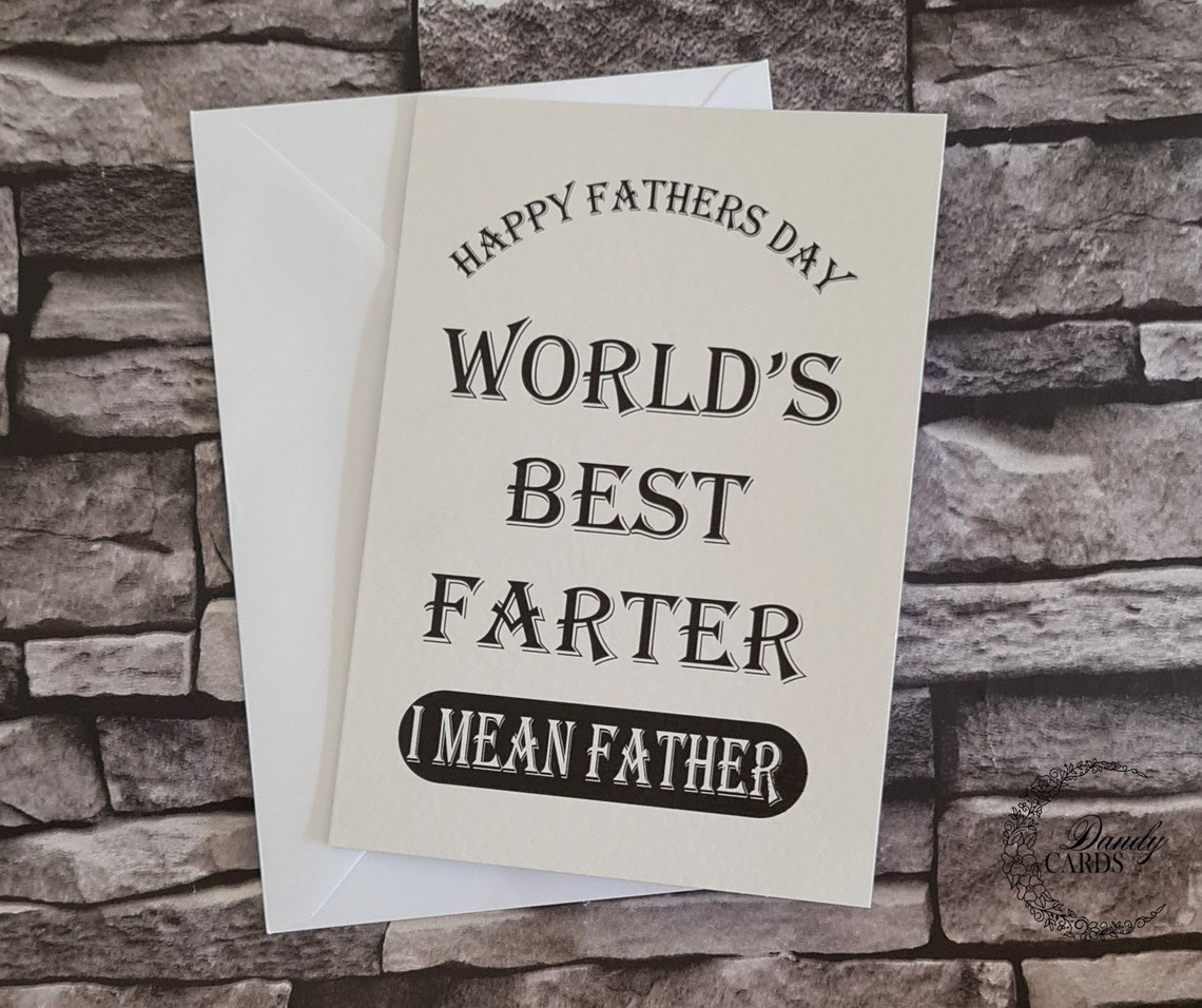 Farther's Day Card Bespoke Handmade Greetings Card Etsy