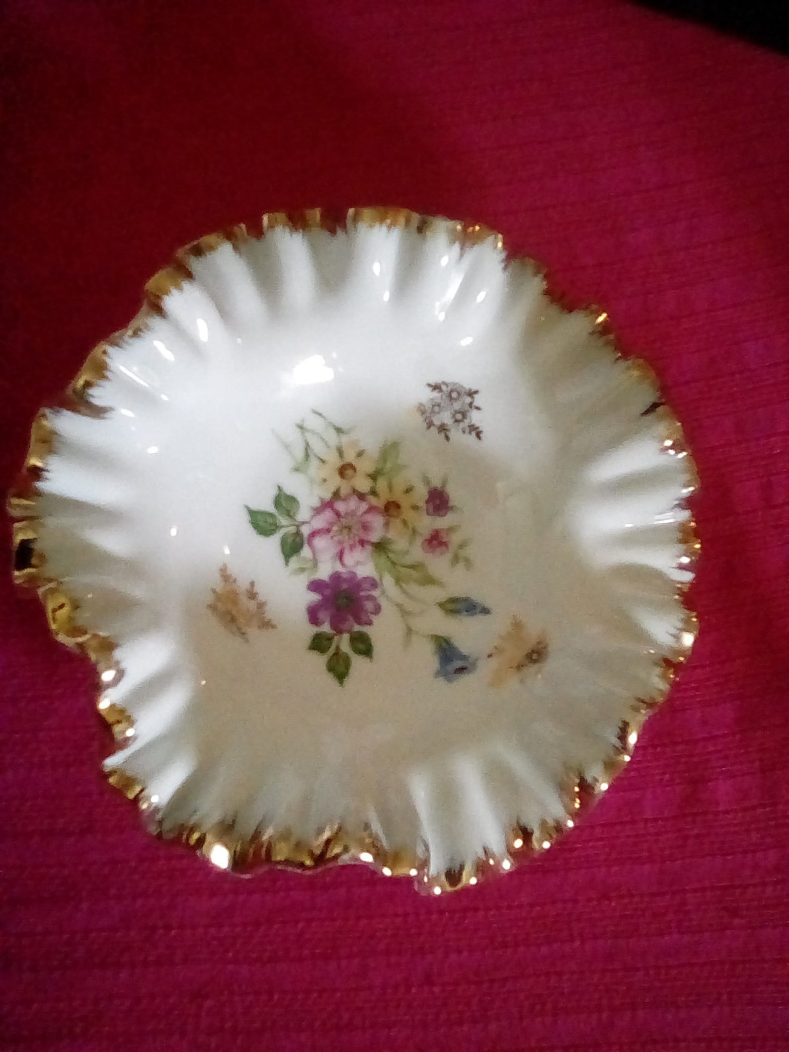 Royal Crown Porcelain Hand Painted with Tilted Trim Etsy