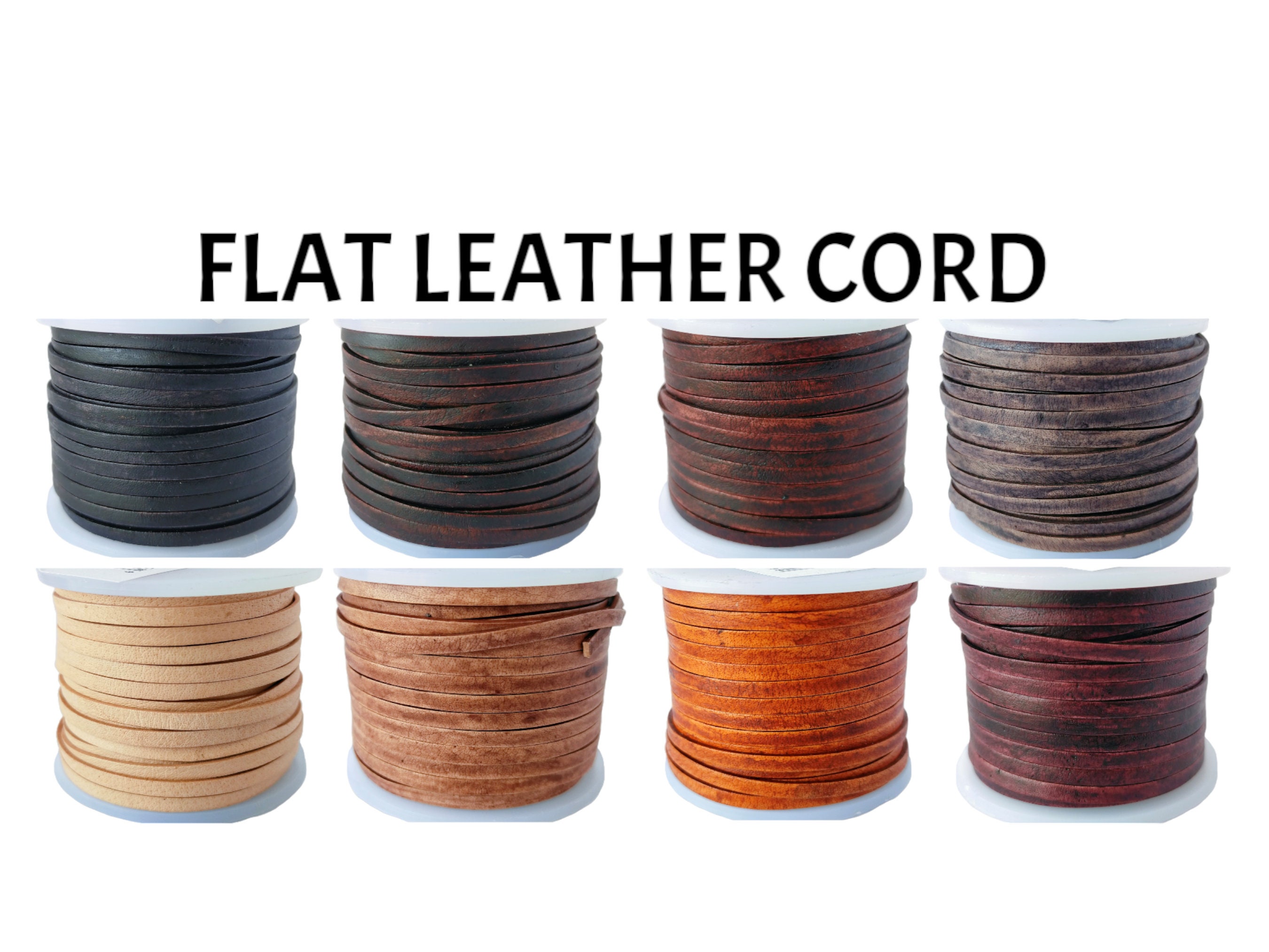 KJHBV 1 Roll Leather Roll DIY Leather Strap Leather Wrap Flat Cord Leather  Strips for DIY Crafts Making Crafting Leather Material Leather Strip Straps