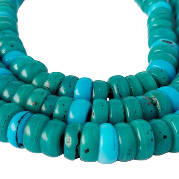 26 inch of Antique Blue padre Strand - African Trade Beads - African Tribe glass (120 Beads) Strand