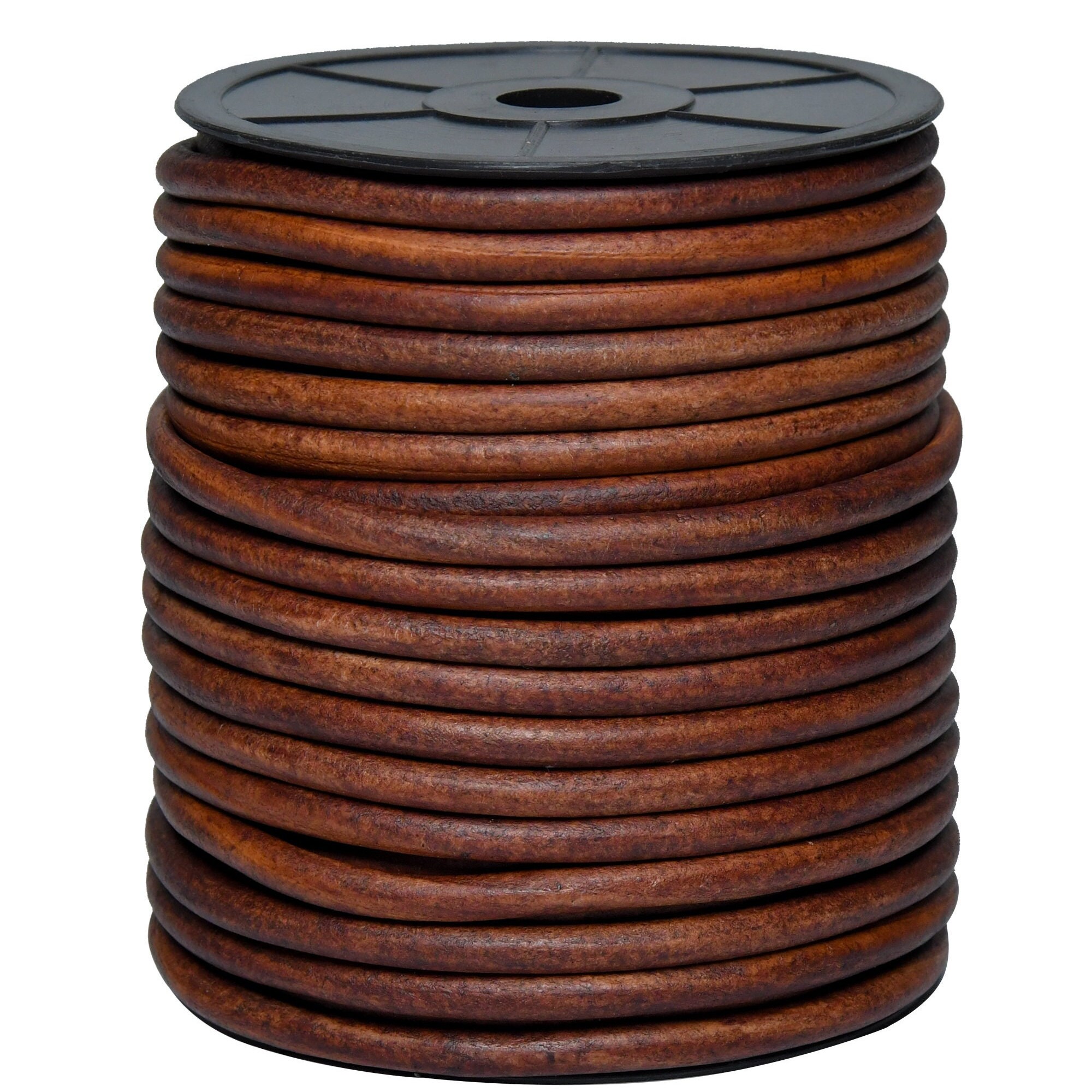 6 Mm Round Leather Cord String Premium Quality for Necklace, Bracelets ...