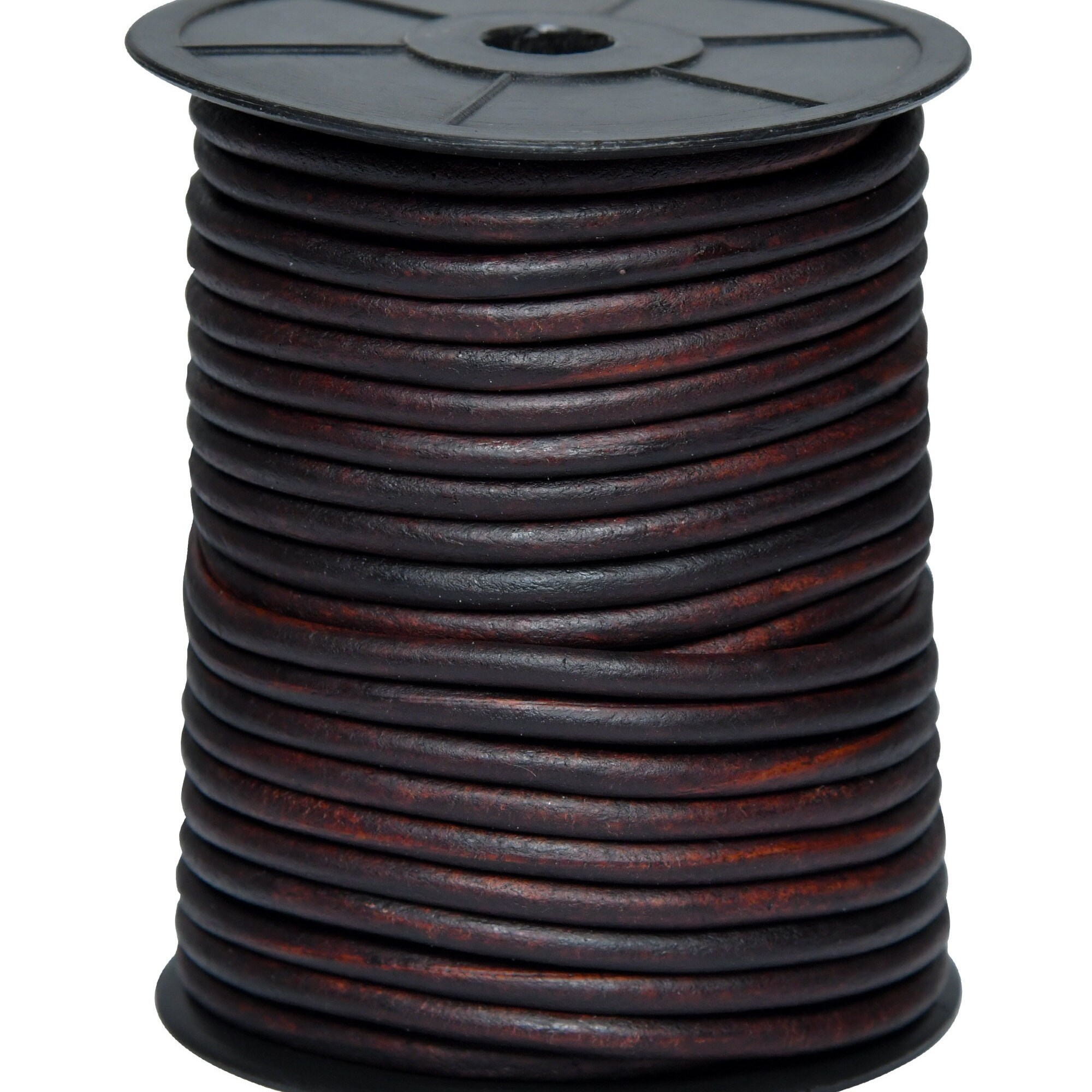 5 Mm Round Leather Cord String Premium Quality for Necklace, Bracelets ...
