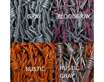 Artificial Barbed Wire -  Made of Leather for Cowboy Theme Western Party Decorations Supplies - 33 Feet Spool