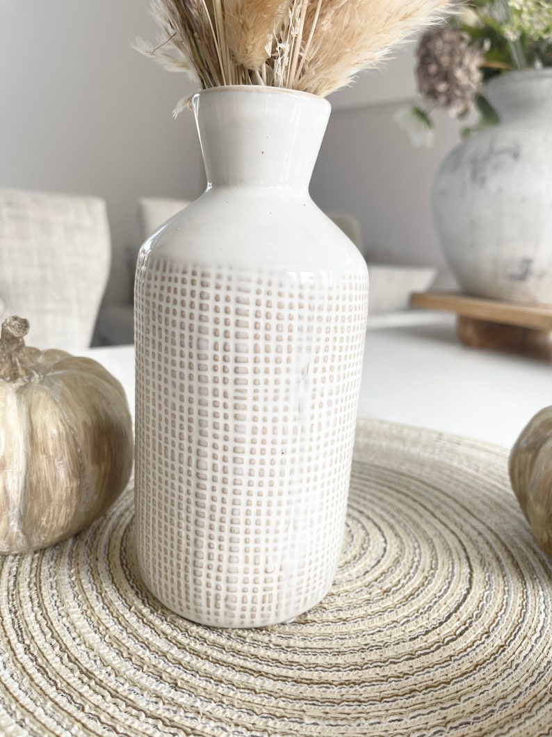 Pampas & Vases / Cream Pampas / Large and Small Vase / Neutral Etsy UK
