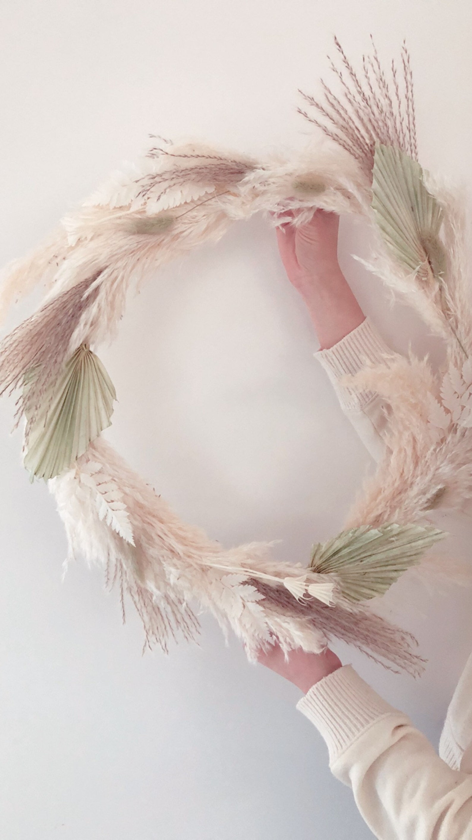 Handmade pampas wreath 40cm 30cm 20cm Etsy