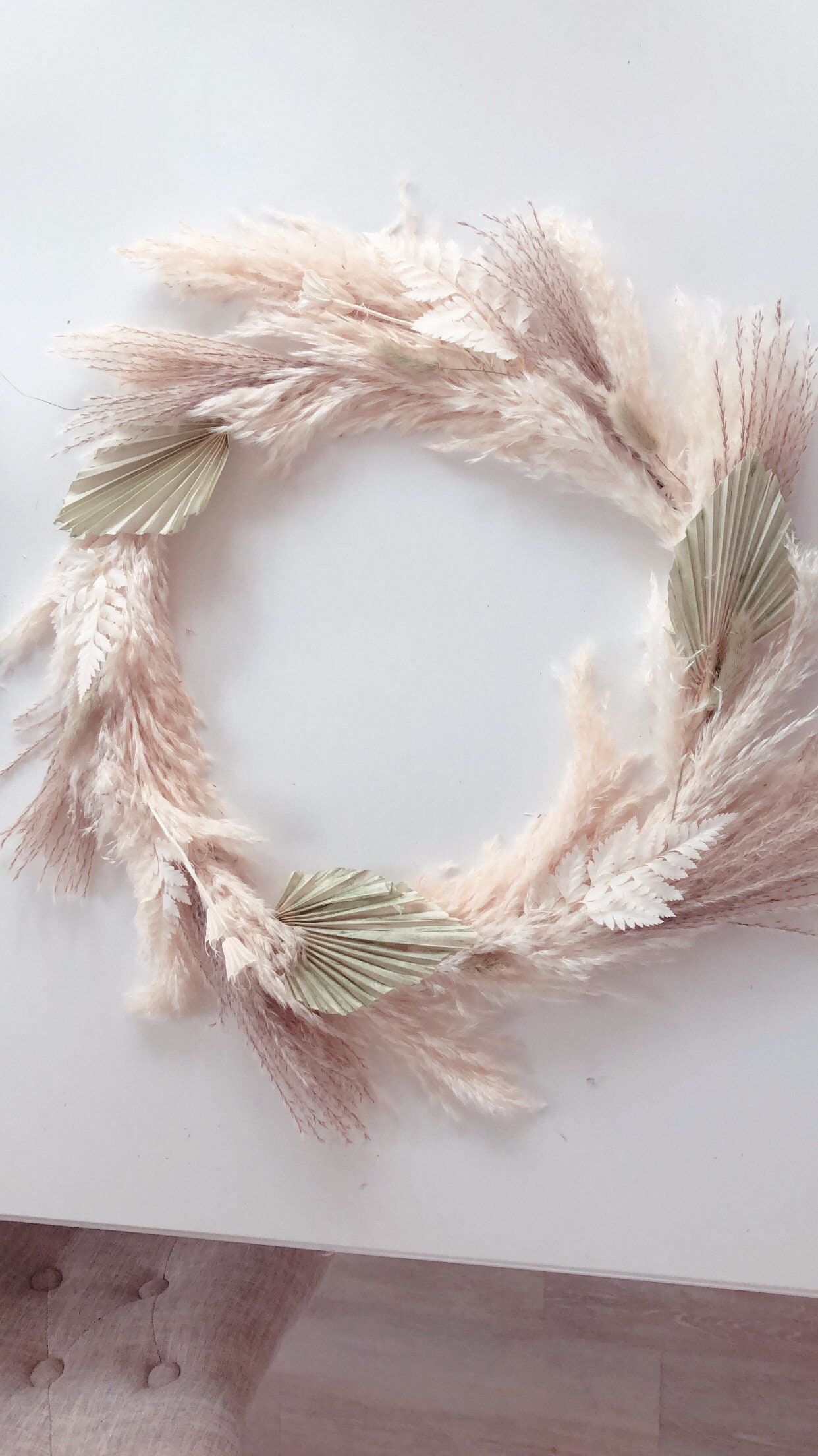 Handmade pampas wreath 40cm 30cm 20cm Etsy