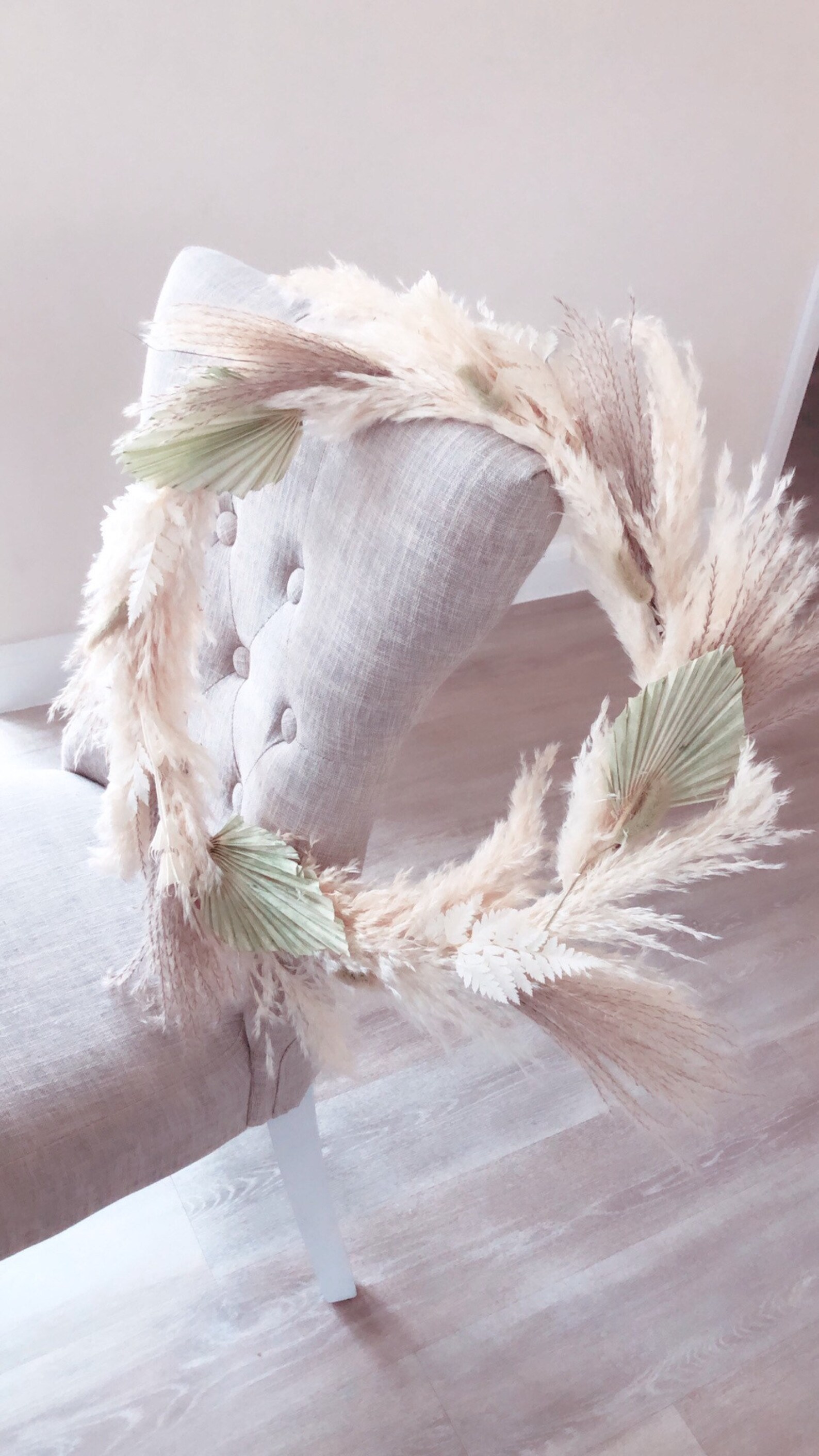 Handmade pampas wreath 40cm 30cm 20cm Etsy