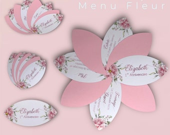 Menu Forme Fleur