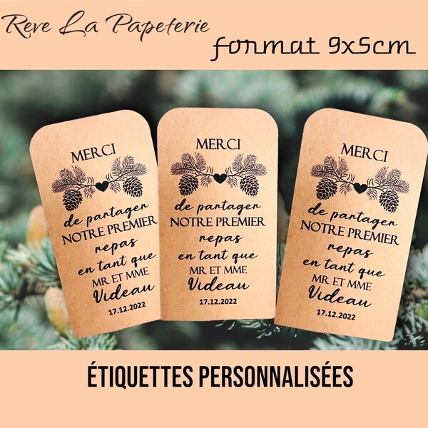 Etiquettes Merci de partager