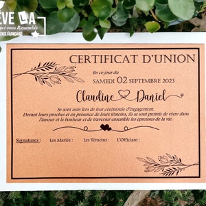 Certificat dunion image 6