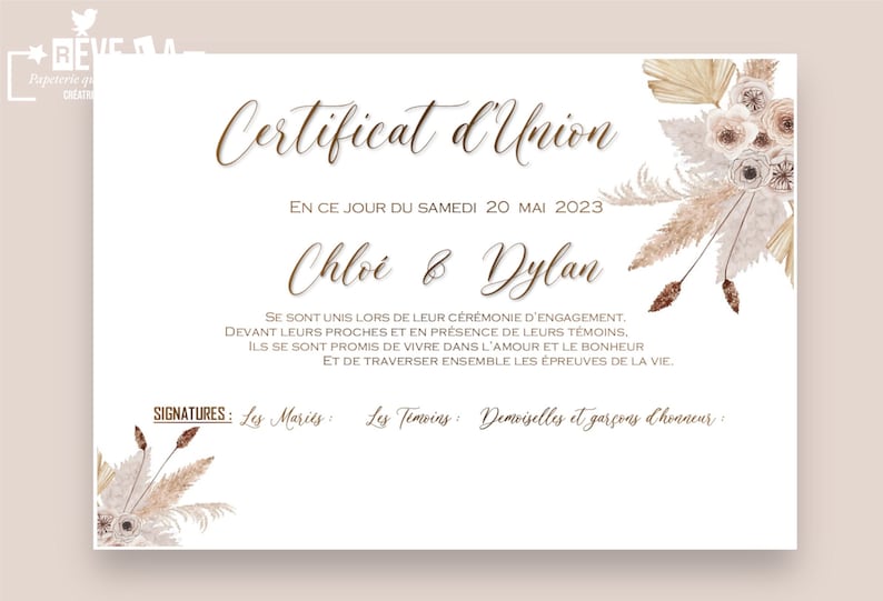 Certificat dunion image 7