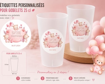 Etiquetas autoadhesivas LOT para vasos/vasos ecológicos