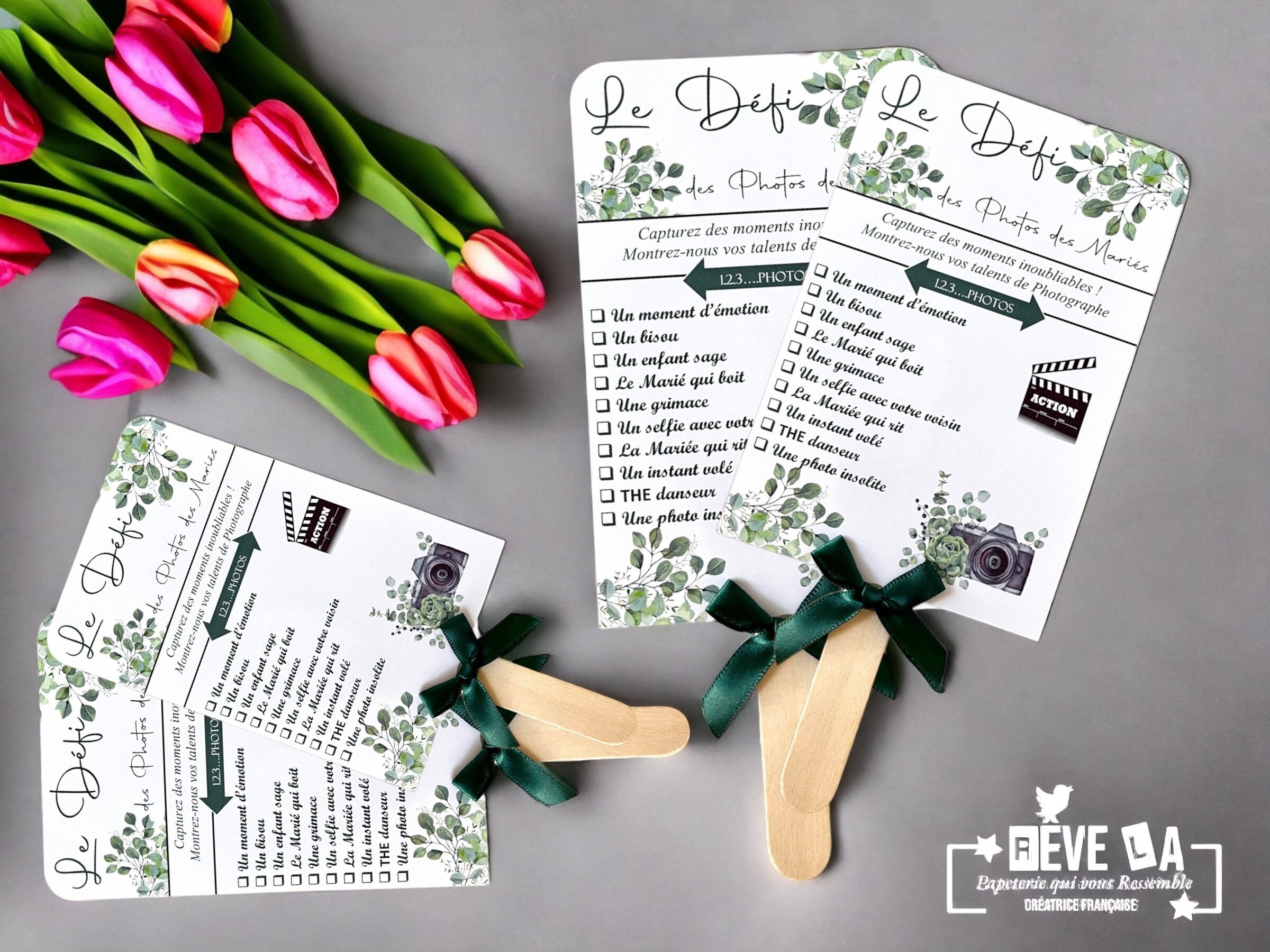 25 Cartes Défi Photo Pour Mariage - Jeu Pour Invités, Décoration De Table, Souvenirs Personnalisés - 2