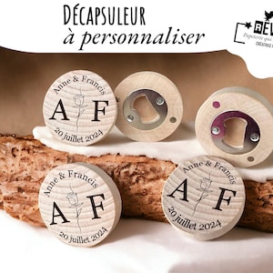 LOT Personalized bottle openers/ecological/Wood/country/guest party gifts/favour/witness/dad/grandpa/EVG/Baptism/Godfather