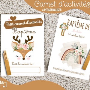 Lote de Cuadernos de Actividades Infantiles/Bautismo/Boda/Cumpleaños/personalizado/Cuaderno/regalos infantiles/