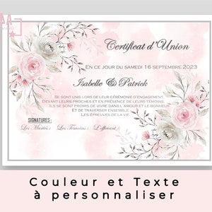 Certificat dunion image 1