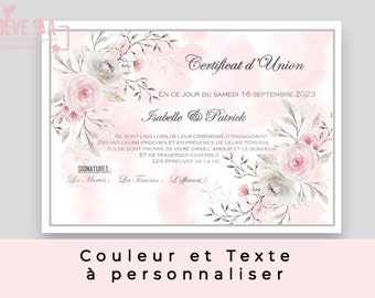 Certificat d’union