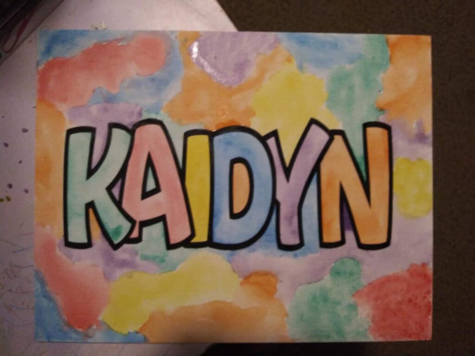 Paint and Sip Name Personalized Name Canvas PrePrinted Etsy