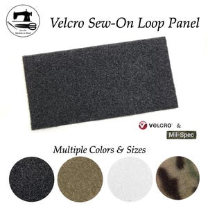 Morale/Military Patch Sew-On Loop Panel (soft fuzzy side only)- VELCRO® Brand