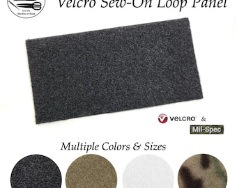 Morale/Military Patch Sew-On Loop Panel (soft fuzzy side only)- VELCRO® Brand