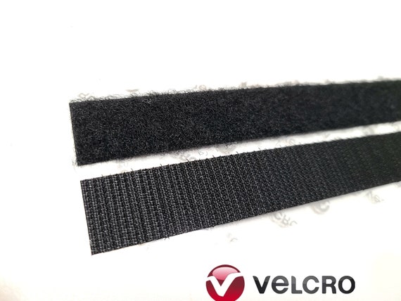VELCRO® Brand 4 X 3/4 inch General Purpose Sticky Back Strips 2 Sets, Hook  and Loop Sides Black 