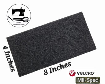 Morale/Military Patch Sew-On Loop Panel 4” Wide VELCRO® Brand- Black