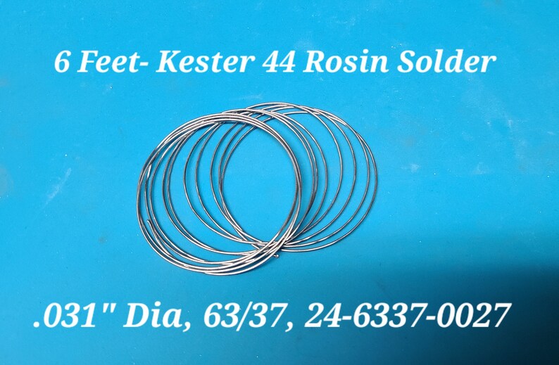 Kester Solder 44 Rosin Core .031 63/37 6 Feet PN Etsy