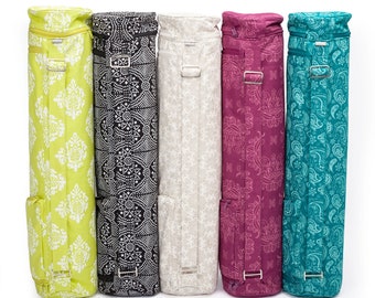 Bolsa de algodón estampada para esterilla de yoga - Colección Maharaja