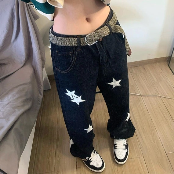 Black Star Jeans Pantalones sueltos pierna - Etsy
