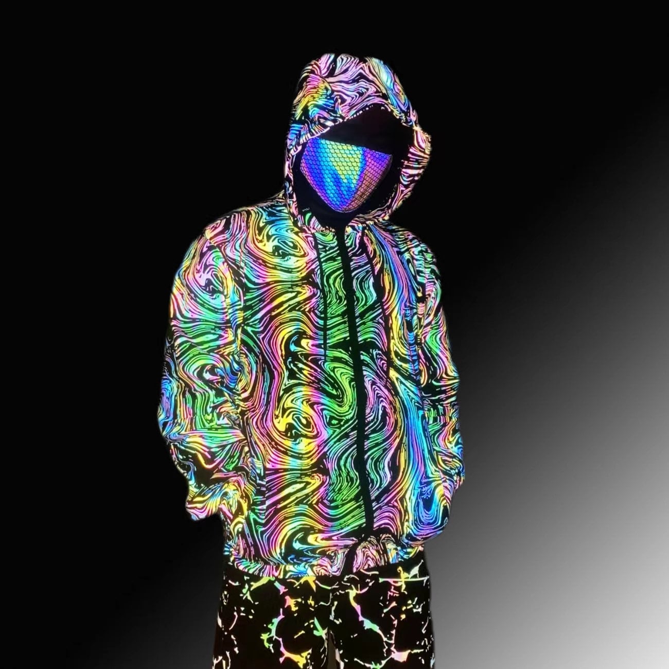 Reflective hoodie - Etsy France