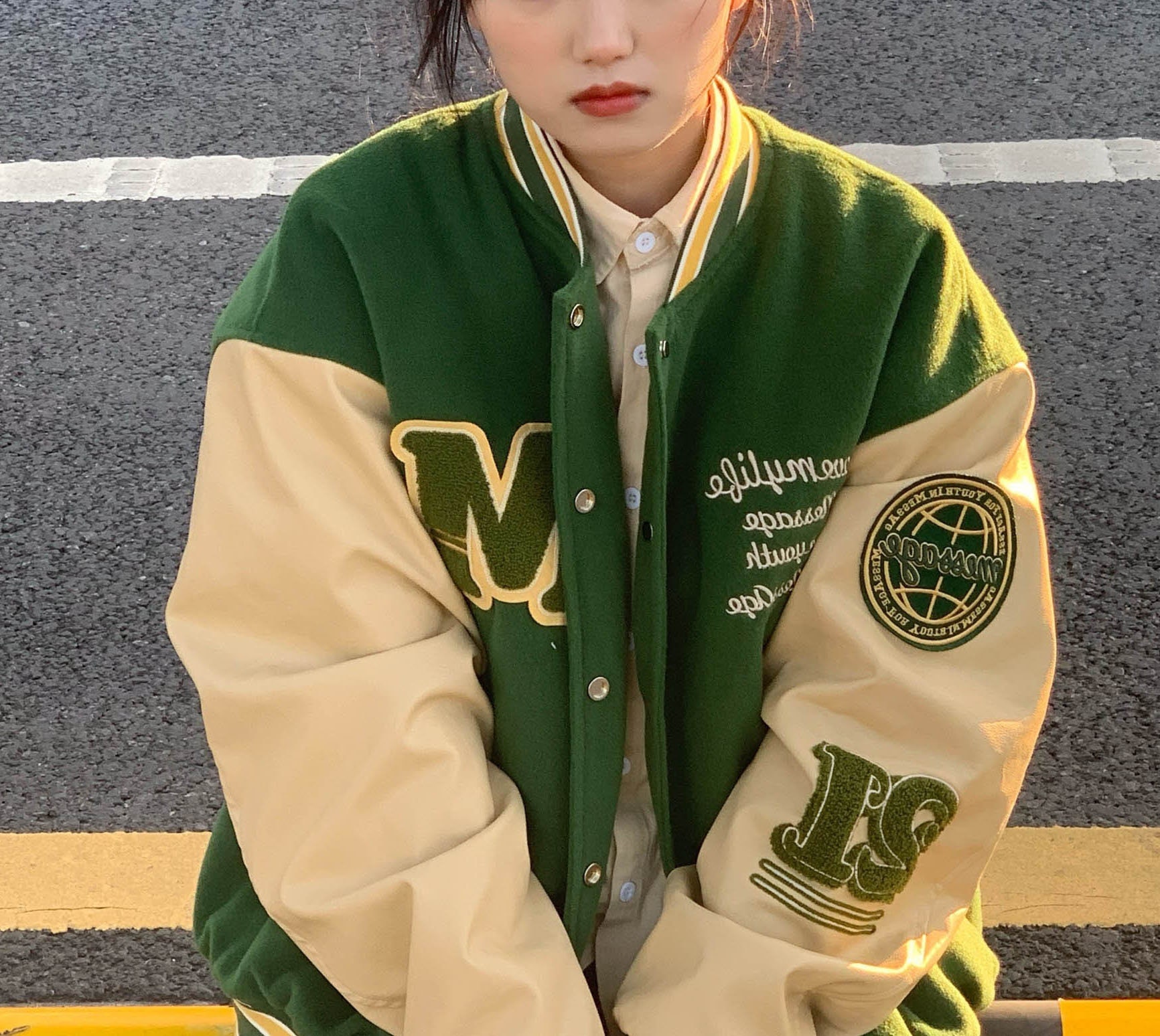 GolpStore Letter Varsity Jacket