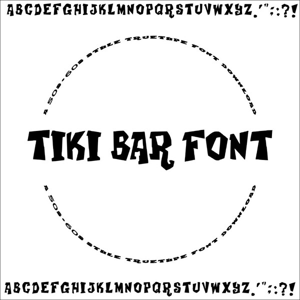 TikiBar Font Download TTF
