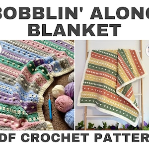 US TERMS - PDF Crochet Pattern - Bobblin’ Along Blanket