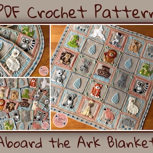 US TERMS - PDF Crochet Pattern - Aboard the Ark Blanket