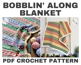UK TERMS - PDF Crochet Pattern - Bobblin’ Along Blanket