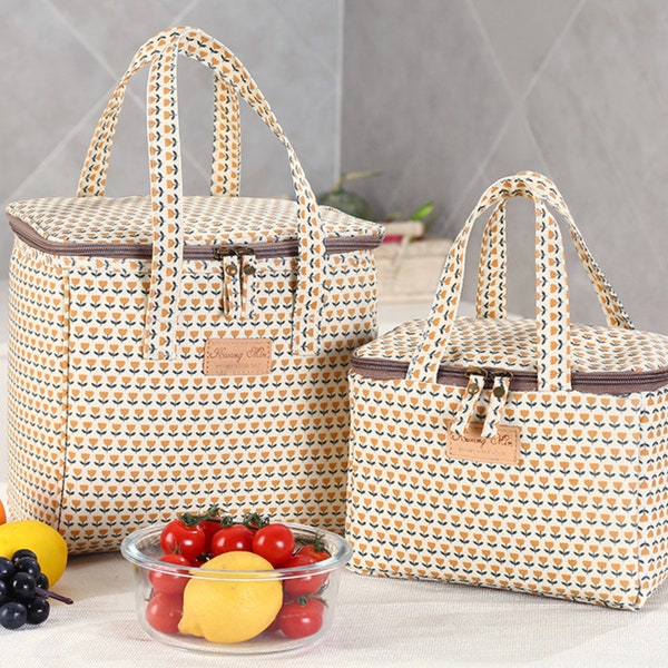 Borsa termica per il pranzo, borsa portatile con tracolla, borsa termica impermeabile per ufficio scolastico, regalo per bambini donna