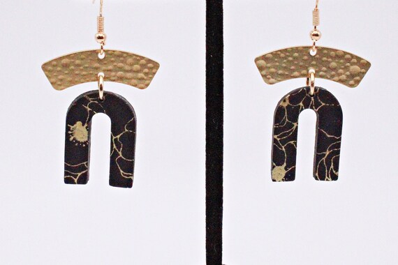 Buy Clay Arch Earrings Polymer Clay Earrings Arch Earrings Arch