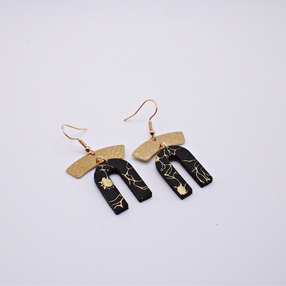 Buy Clay Arch Earrings Polymer Clay Earrings Arch Earrings Arch