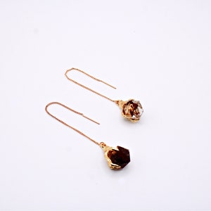 Mini Gold Rose Dragon Claw D20 Earrings | Dice Earrings | Gold Dice | Dice Jewelry | Resin Dice | D&D Dice | DND Dice | DND Earrings