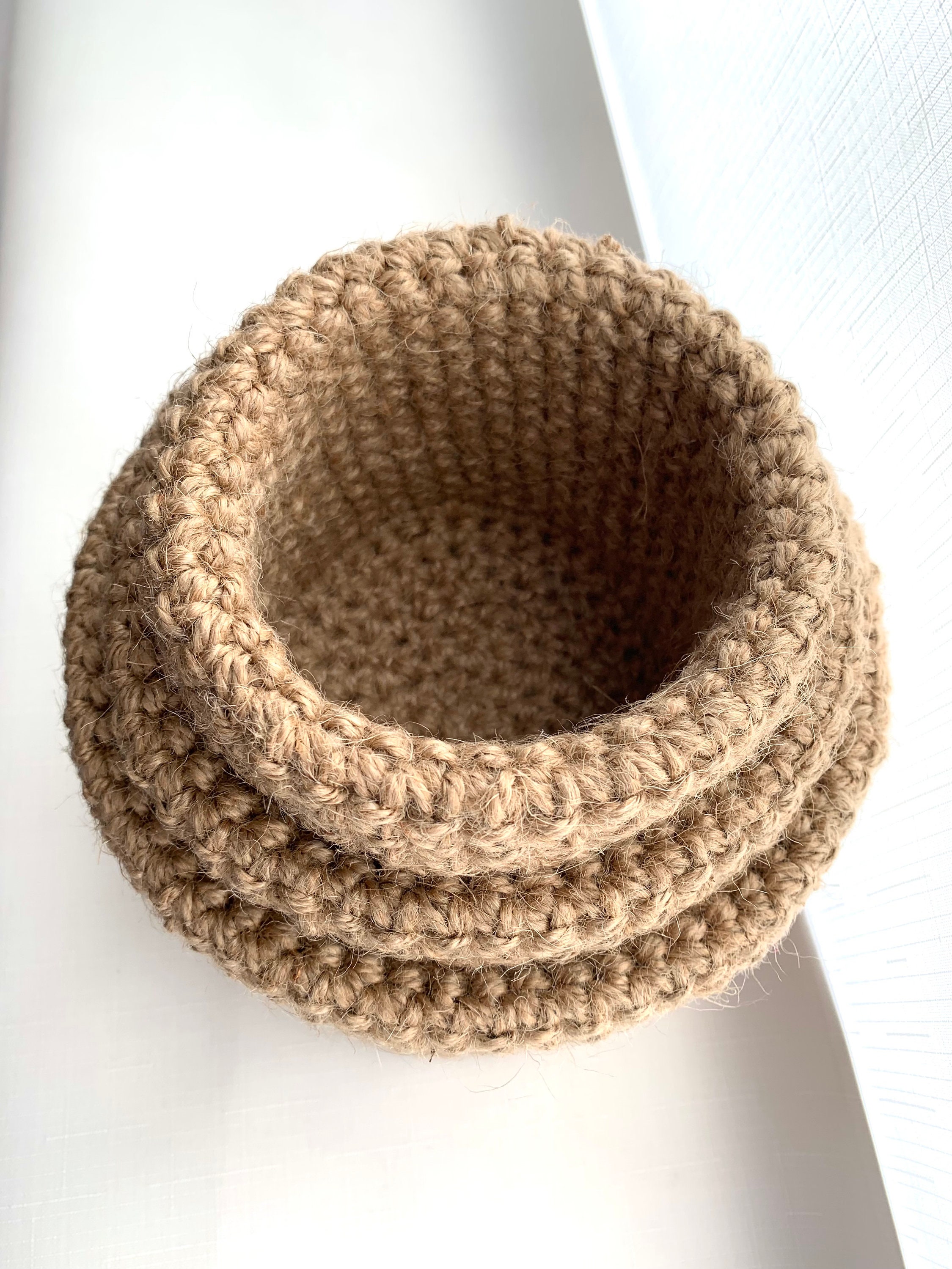 Вasket Jute Korb weich Korbaufbewahrung Korbset | Etsy