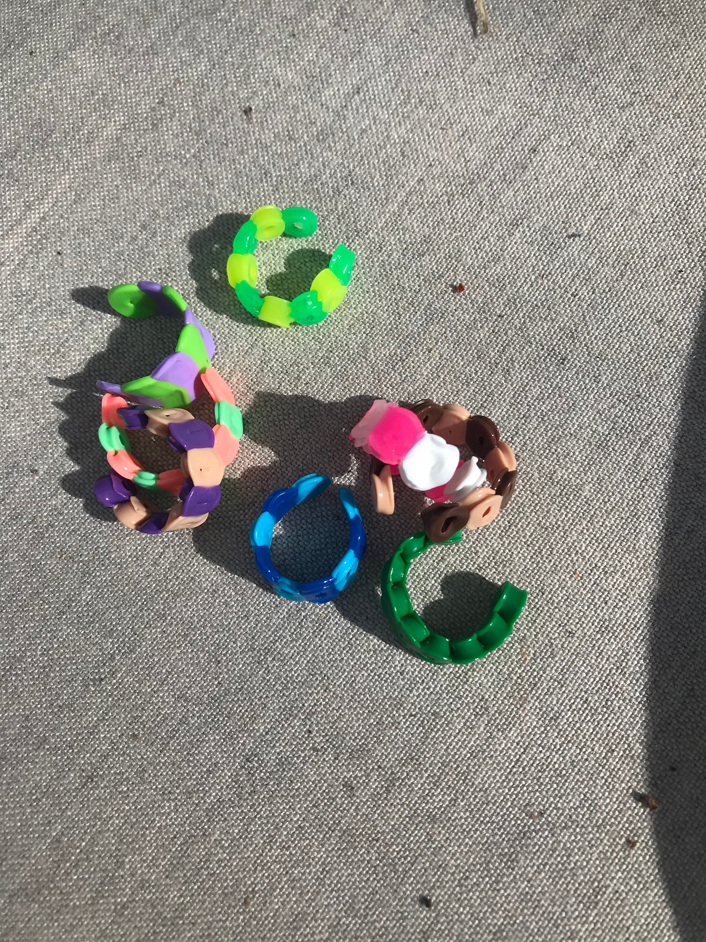 CUSTOM chunky perler bead rings 3 made to order Etsy