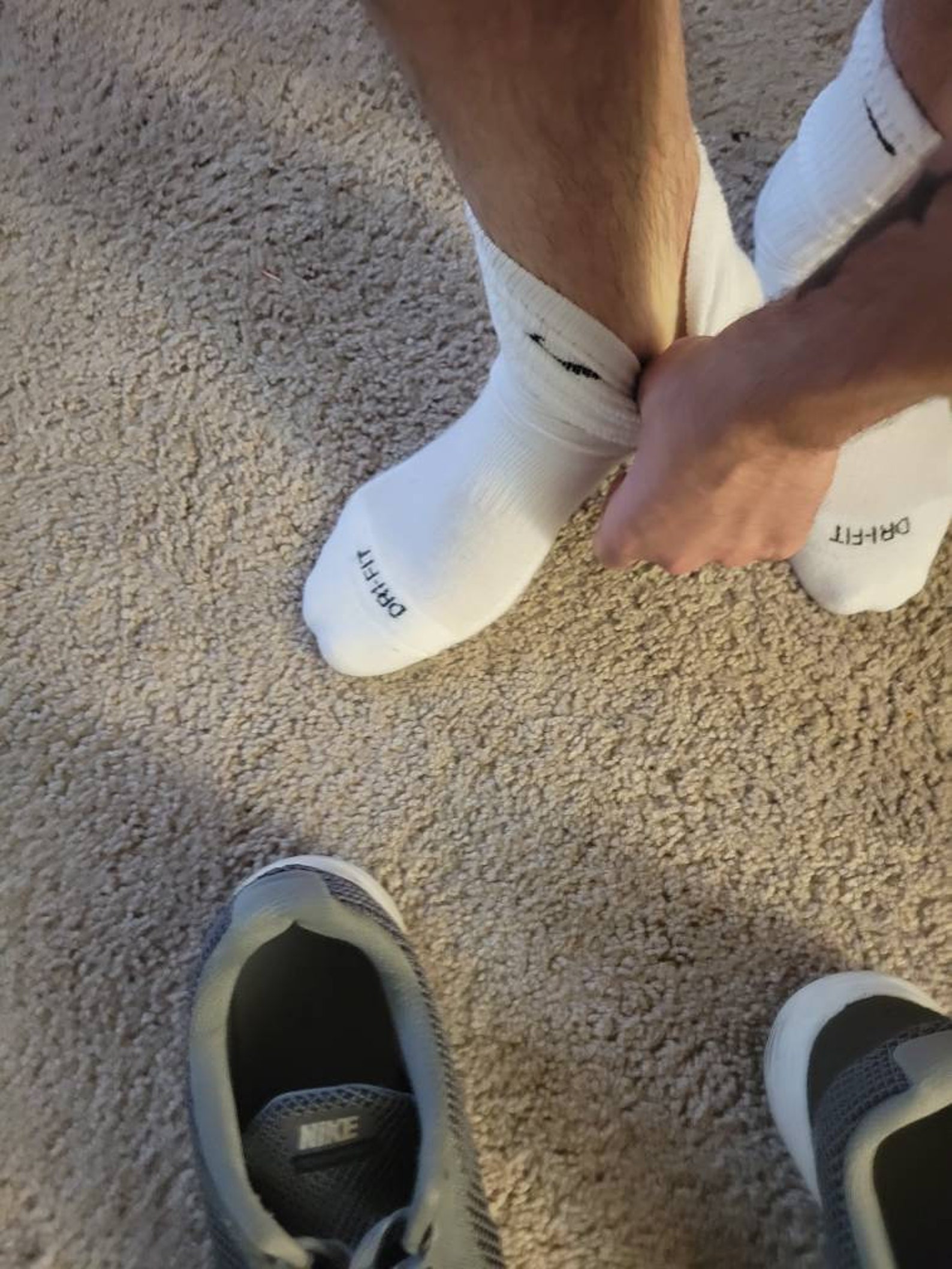 Mens Used/worn athletic white Nike socks Etsy