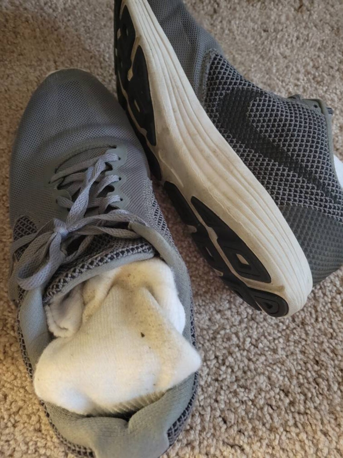 Mens Used/worn athletic white Nike socks Etsy