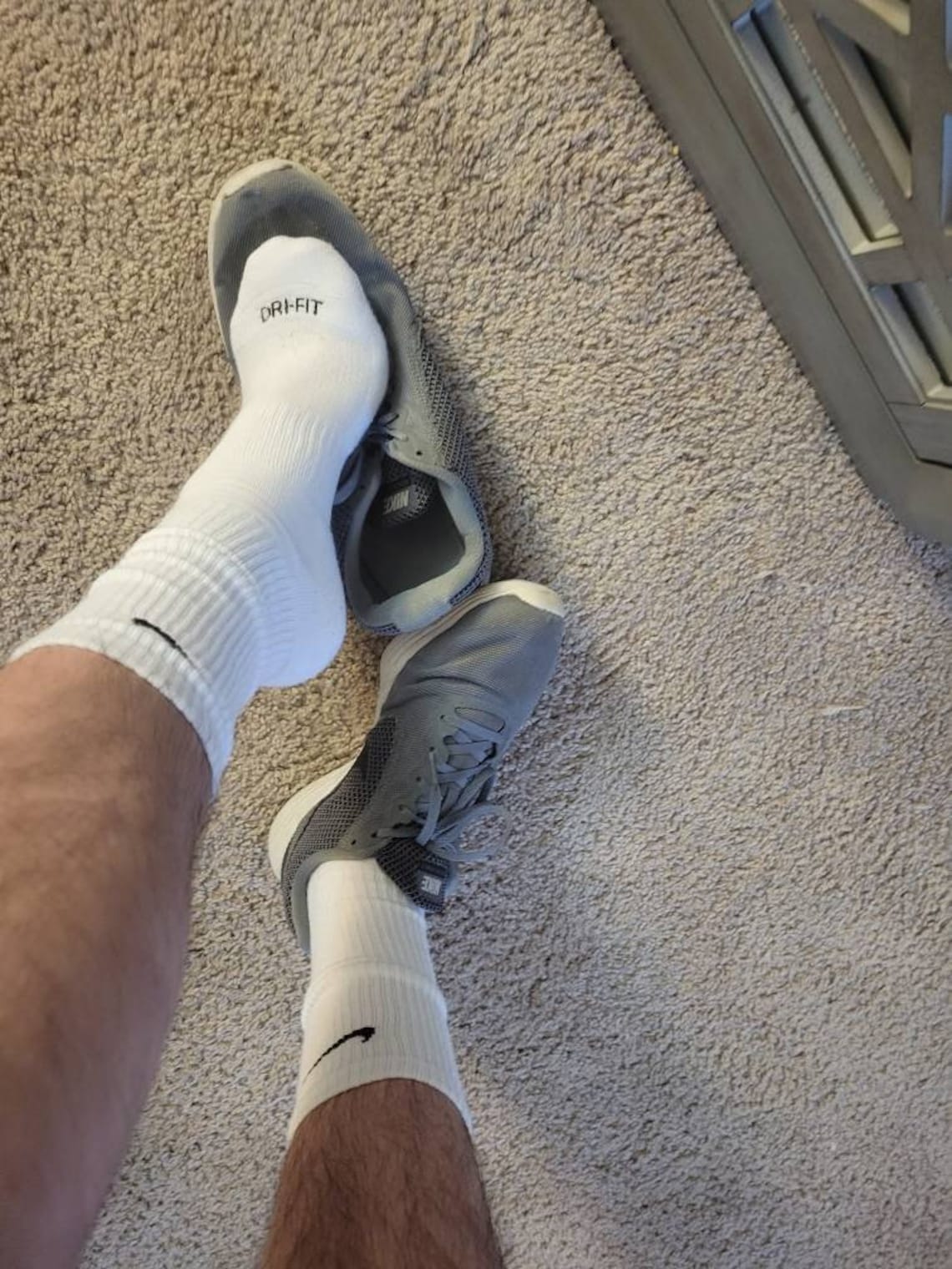Mens Used/worn athletic white Nike socks Etsy