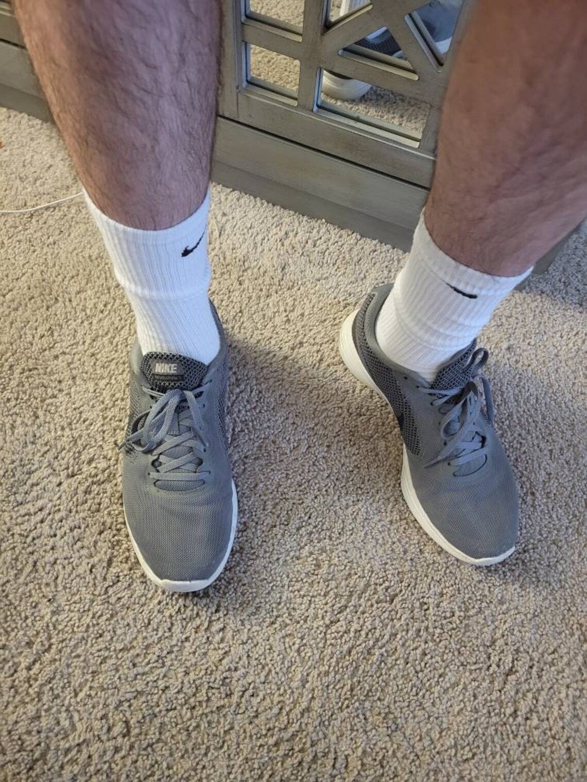 Mens Used/worn athletic white Nike socks Etsy