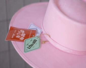 Golf PINK Hat Suede Hat Unisex Boho ANDANZA - Pink Model