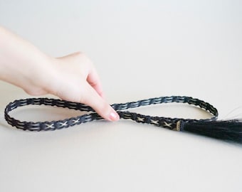 Hat band  HORSEHAIR Unisex - one tail one side
